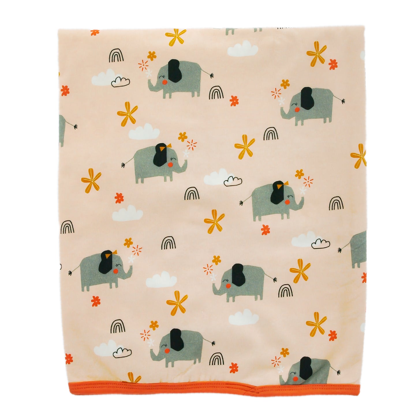 Organic Cotton Elephant Reversible Hooded Towel