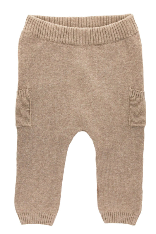 Organic Cotton Side Pocket Sweater Pants 'Cafe Latte'