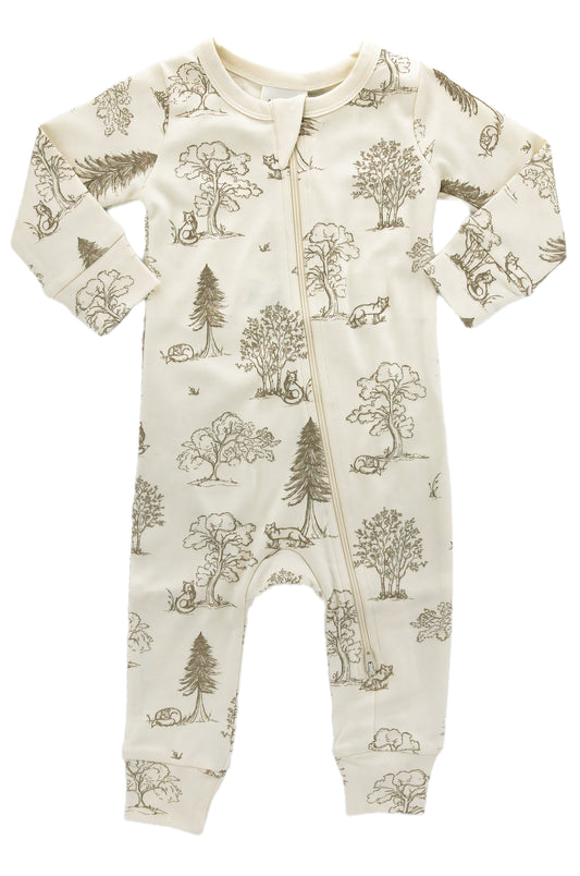 Organic Cotton 'Fox Woods' Romper