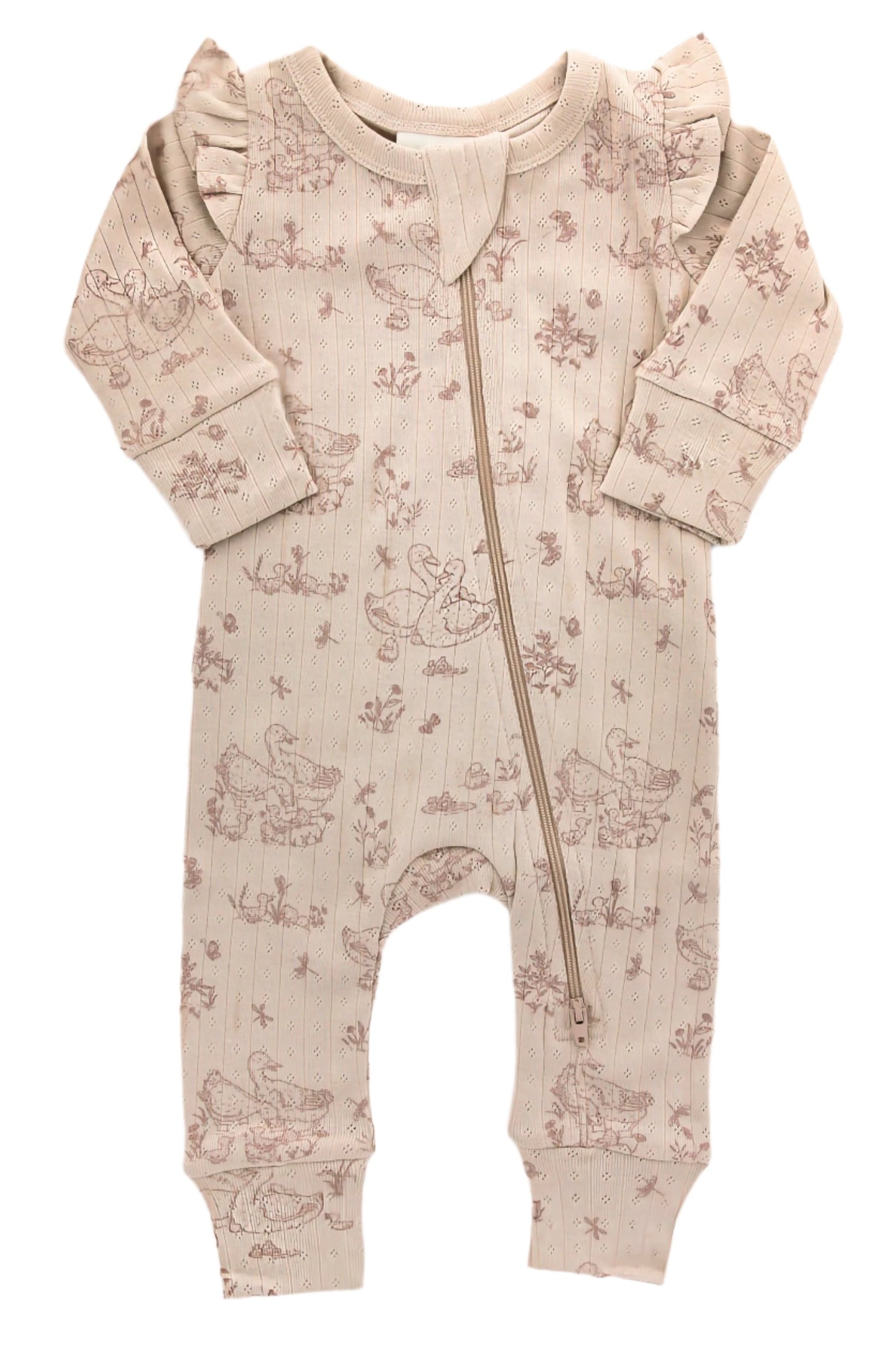 Organic Cotton 'Duck Family' Romper