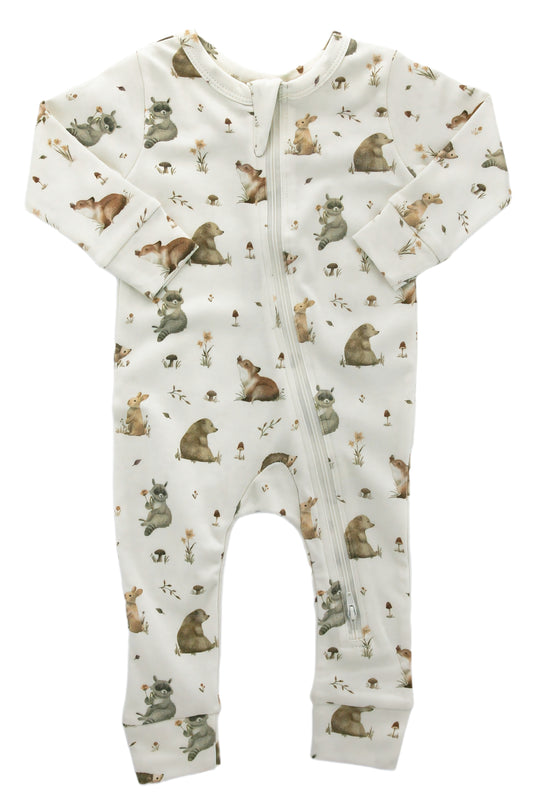 Organic Cotton 'Forest Friends' Romper