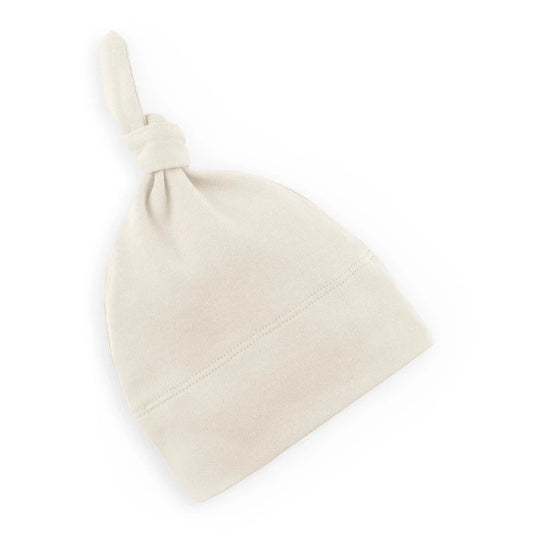 Organic Cotton Knotted Baby Hat 'Natural'