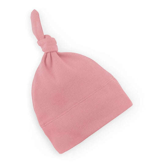 Organic Cotton Knotted Baby Hat 'Rose'