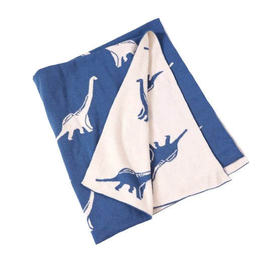 Organic Cotton 'Dinosaur' Blanket