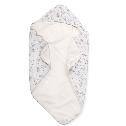 Organic Cotton 'Horse & Bird' Hooded Towel