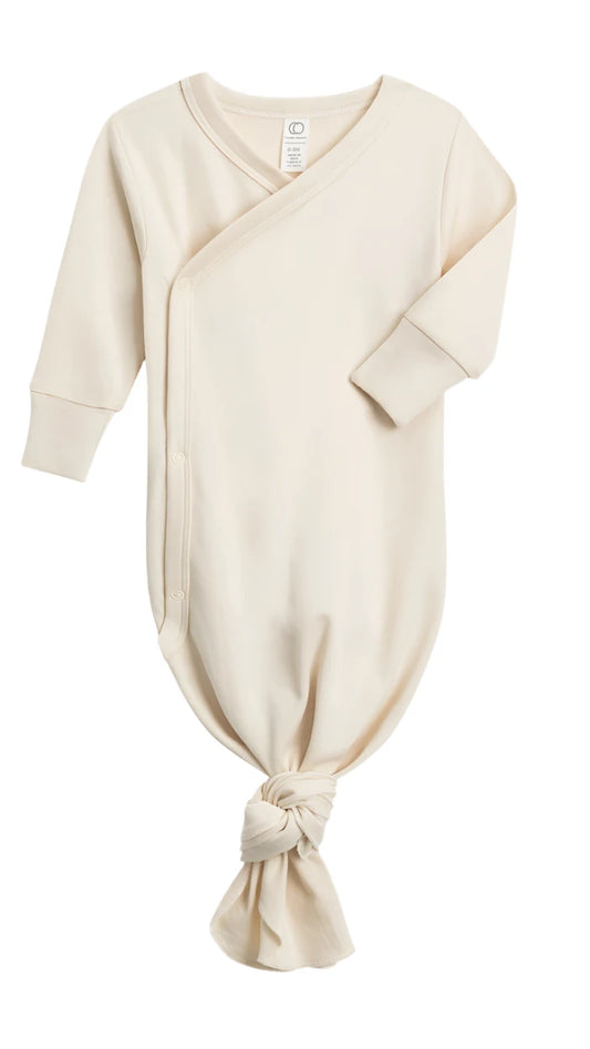 Organic Cotton Kimono Gown 'Natural'