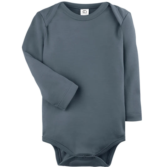 Organic Cotton Long Sleeve Bodysuit 'Harbor'