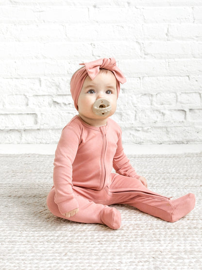 Organic Cotton Footie 'Rose'