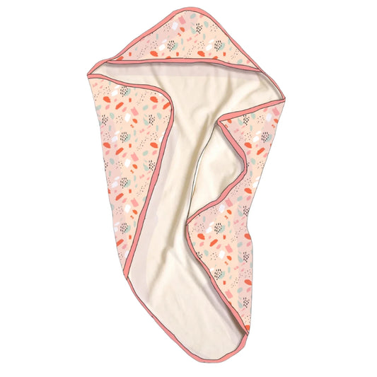 Organic Cotton Hooded Towel 'Blush'